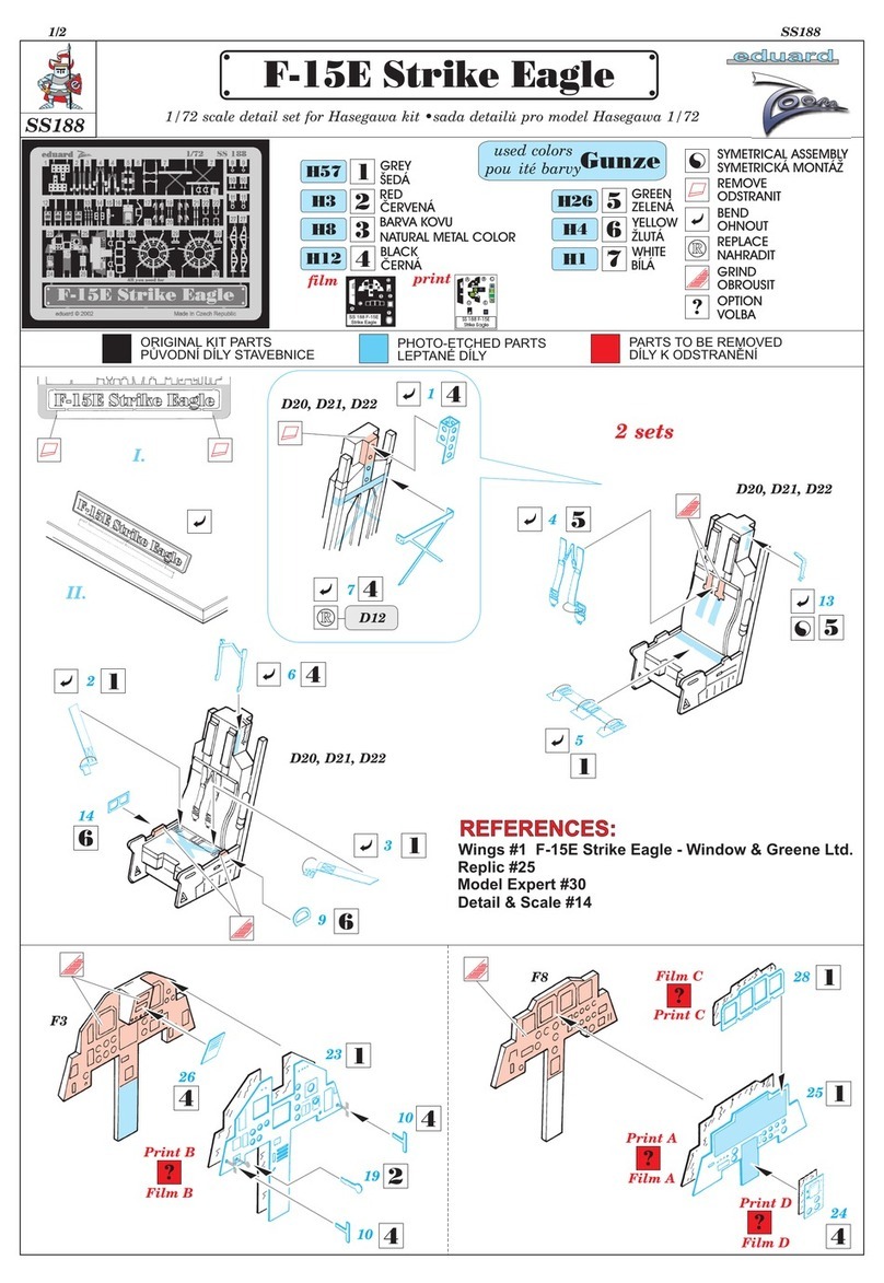 Eduard F-15E Strike Eagle seat User manual Eduard F-15E Strike Eagle seat User manual