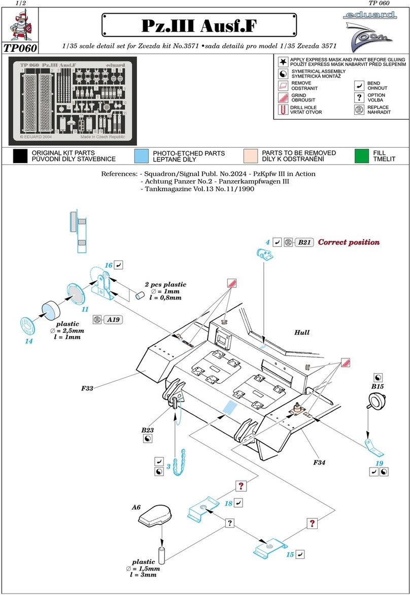 Eduard Zoom Pz.III Ausf.F User manual Eduard Zoom Pz.III Ausf.F User manual