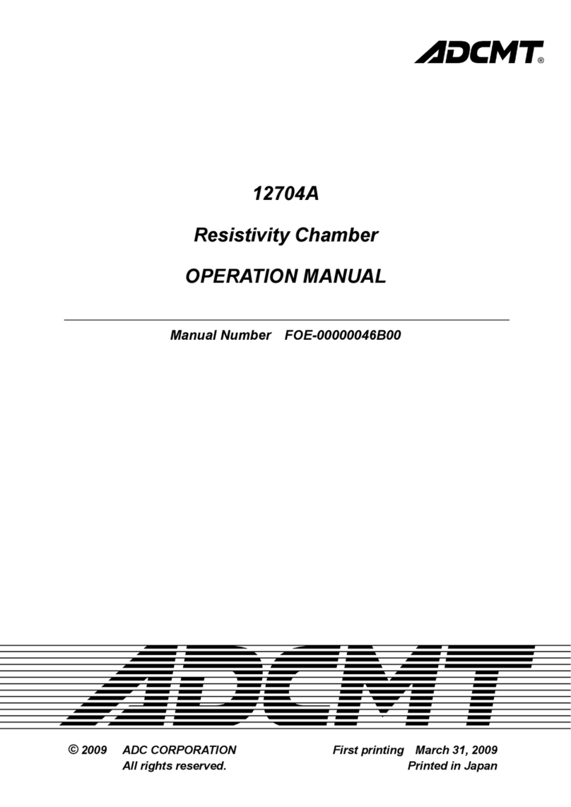 ADCMT 12704A Operation manual ADCMT 12704A Operation manual