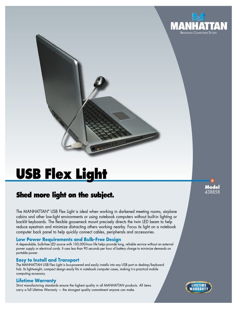 Manhattan USB Flex Light quick start guide