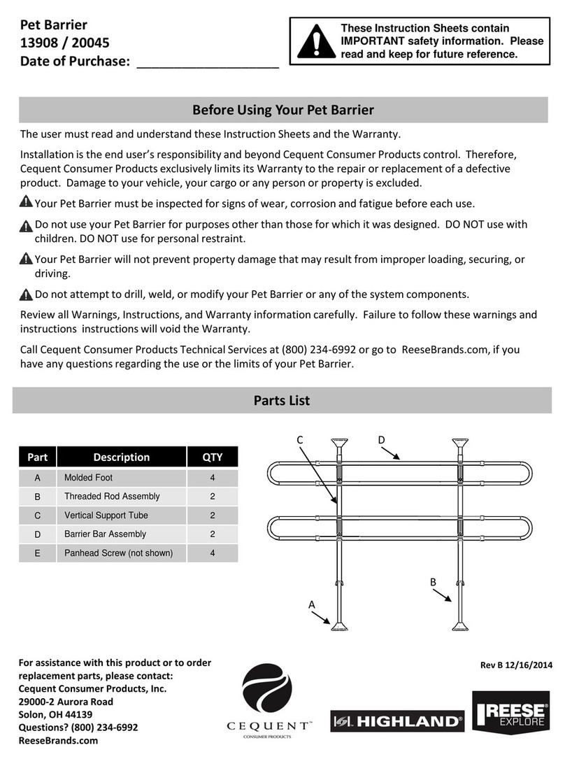 Cequent 13908 instruction sheet