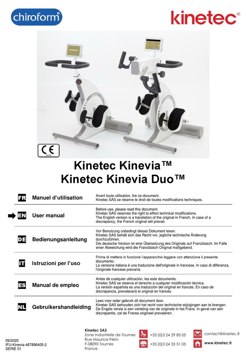 Chiroform Kinetec Kinevia user manual