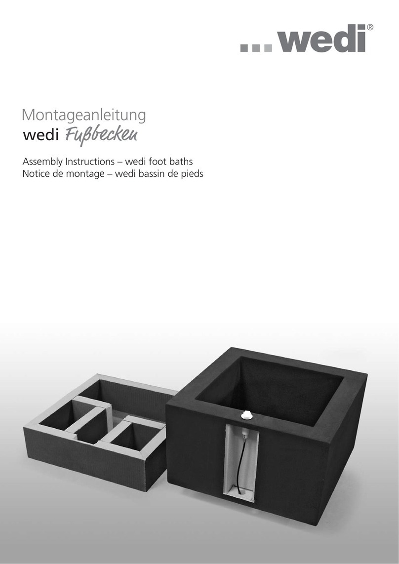 Wedi Fußbecken Assembly instructions