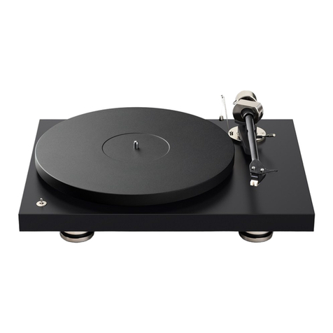 Pro-Ject Audio Systems Debut PRO User manual Pro-Ject Audio Systems Debut PRO User manual