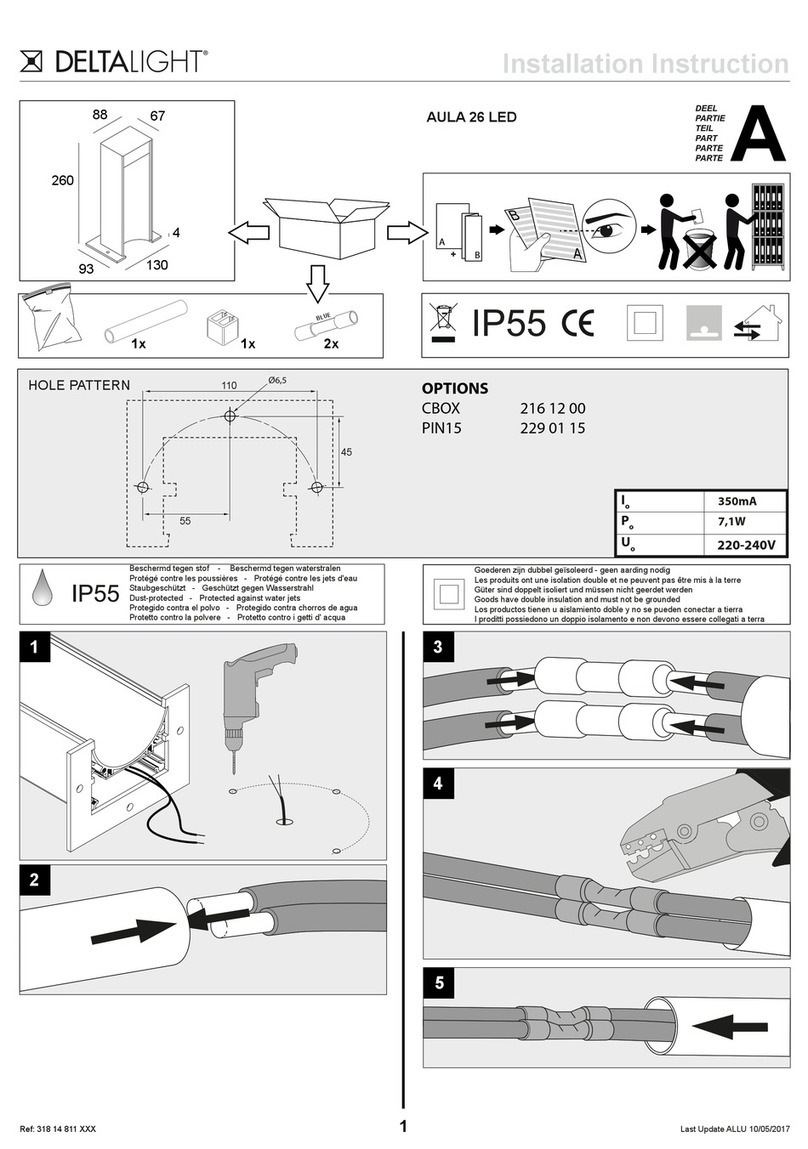 Delta Light AULA 26 LED User manual