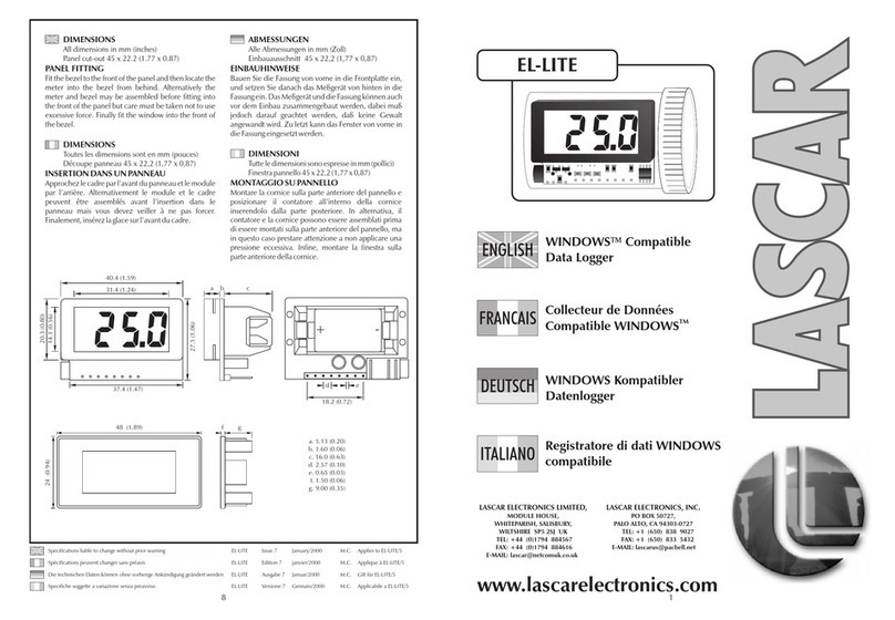 Lascar EL-LITE User manual