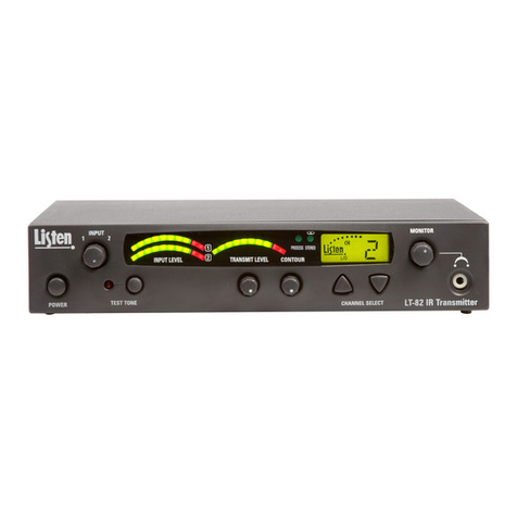 Listen LT-82 Quick reference card