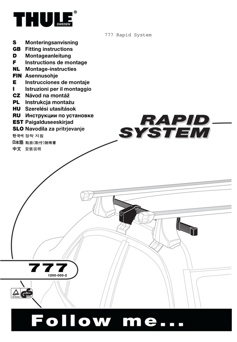 Thule Rapid System 777 User manual