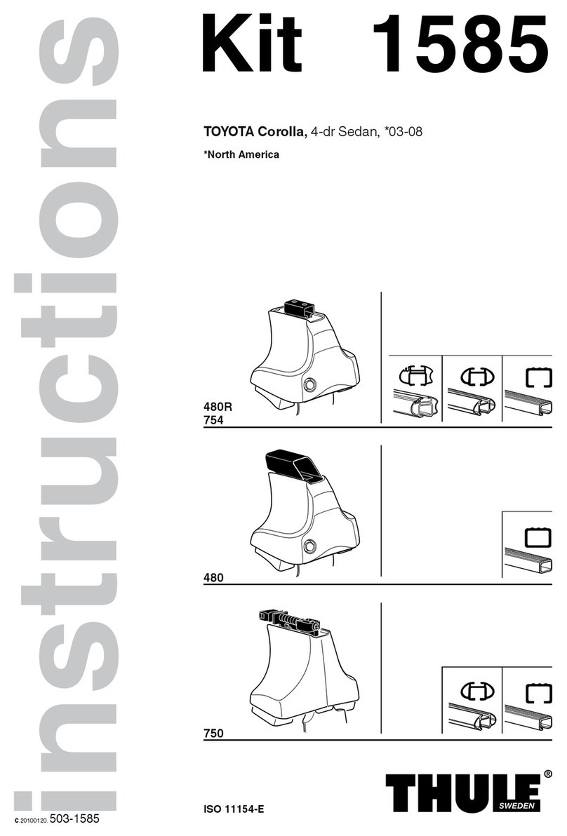Thule 1585 User manual Thule 1585 User manual