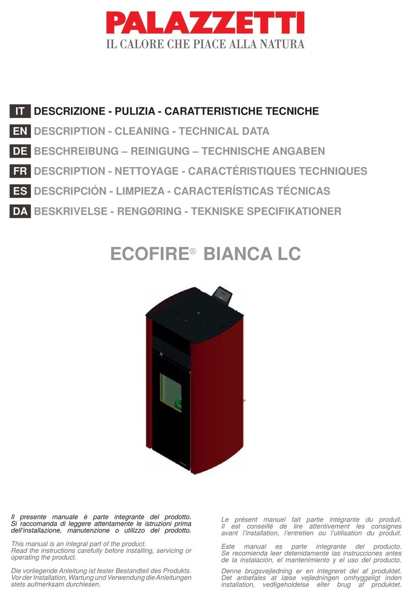 Palazzetti ECOFIRE BIANCA LC Instruction manual