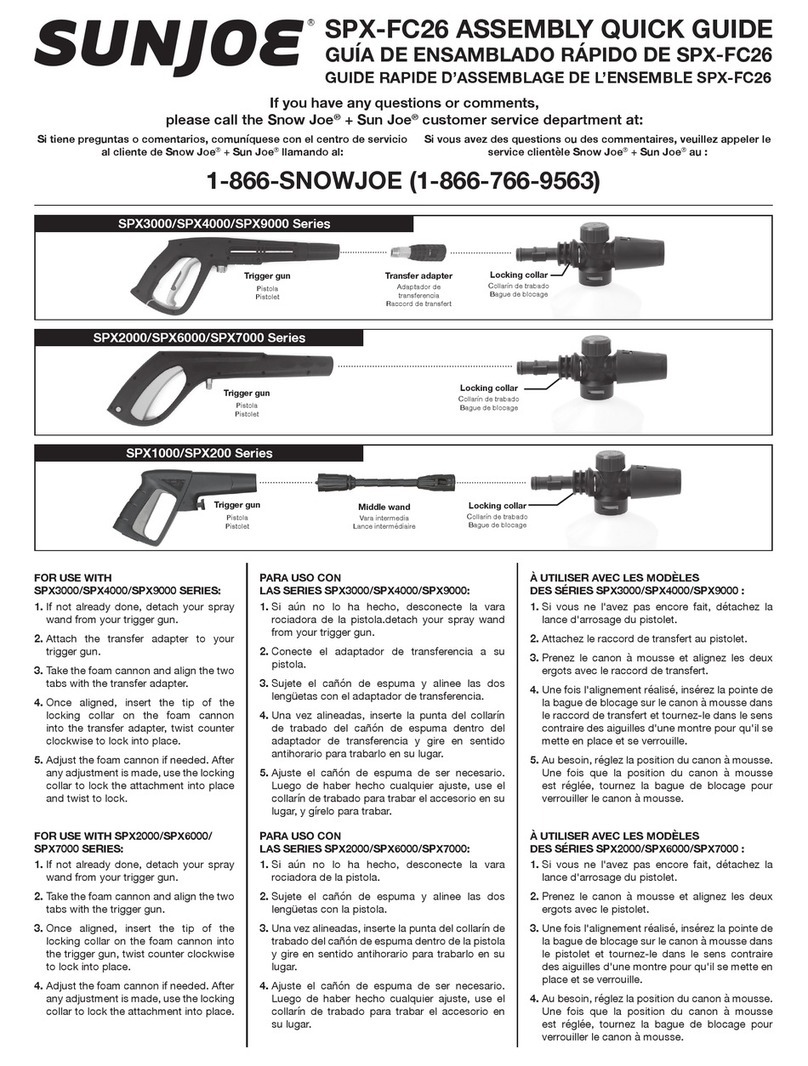 sunjoe SPX-FC26 ASSEMBLY QUICK GUIDE