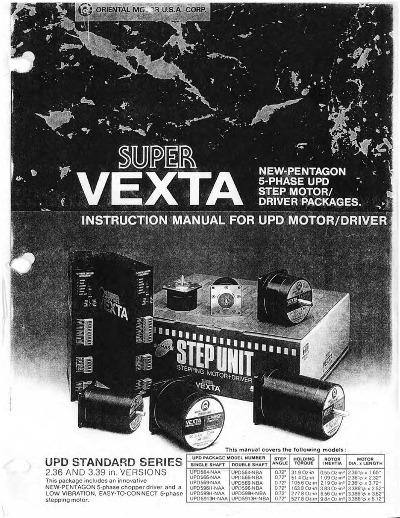 Oriental motor Super Vexta UPD564-NAA instruction manual