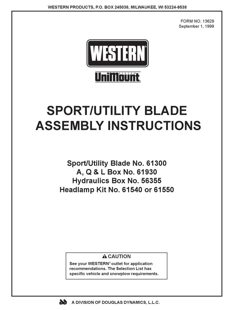 Western Unimount System 61300 Assembly instructions