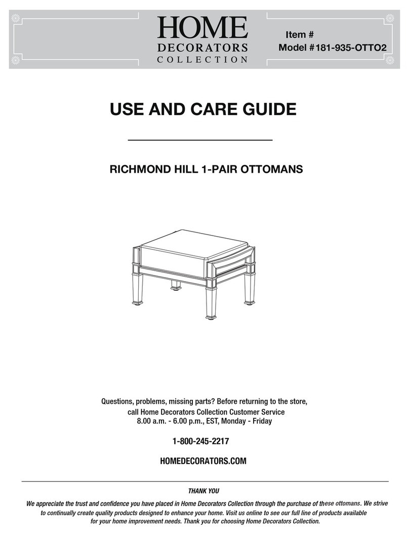 Home Decorators 181-935-OTTO2 Use and care guide