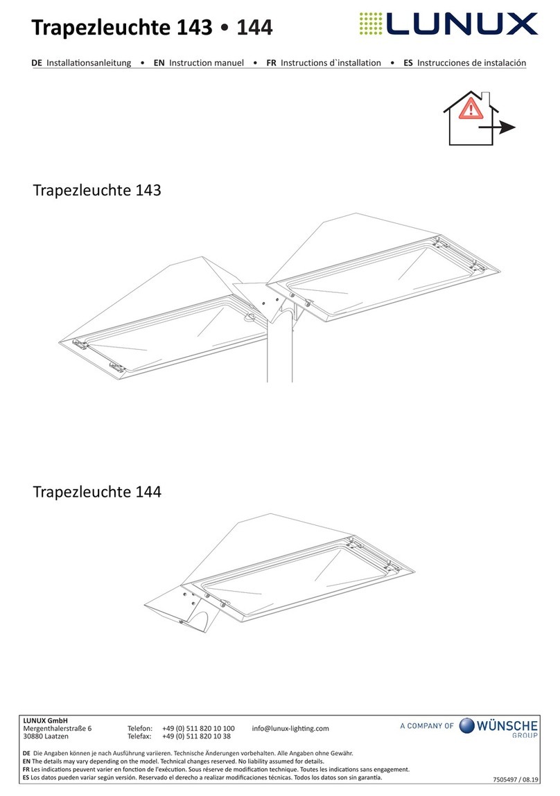 Lunux Trapezleuchte 143 instruction manual