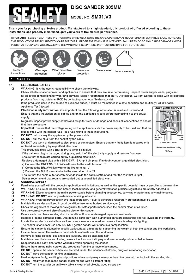 Sealey SM31.V3 User manual