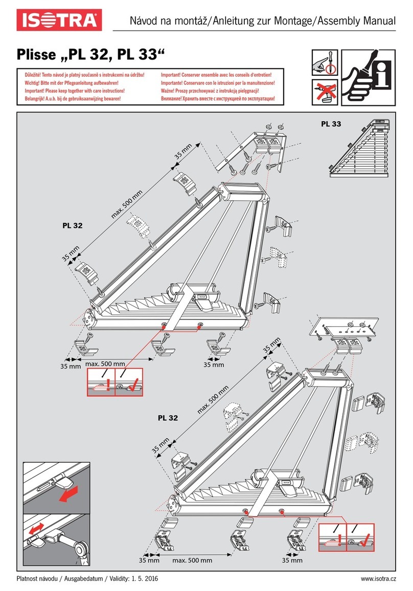 Isotra Plisse PL 32 User manual