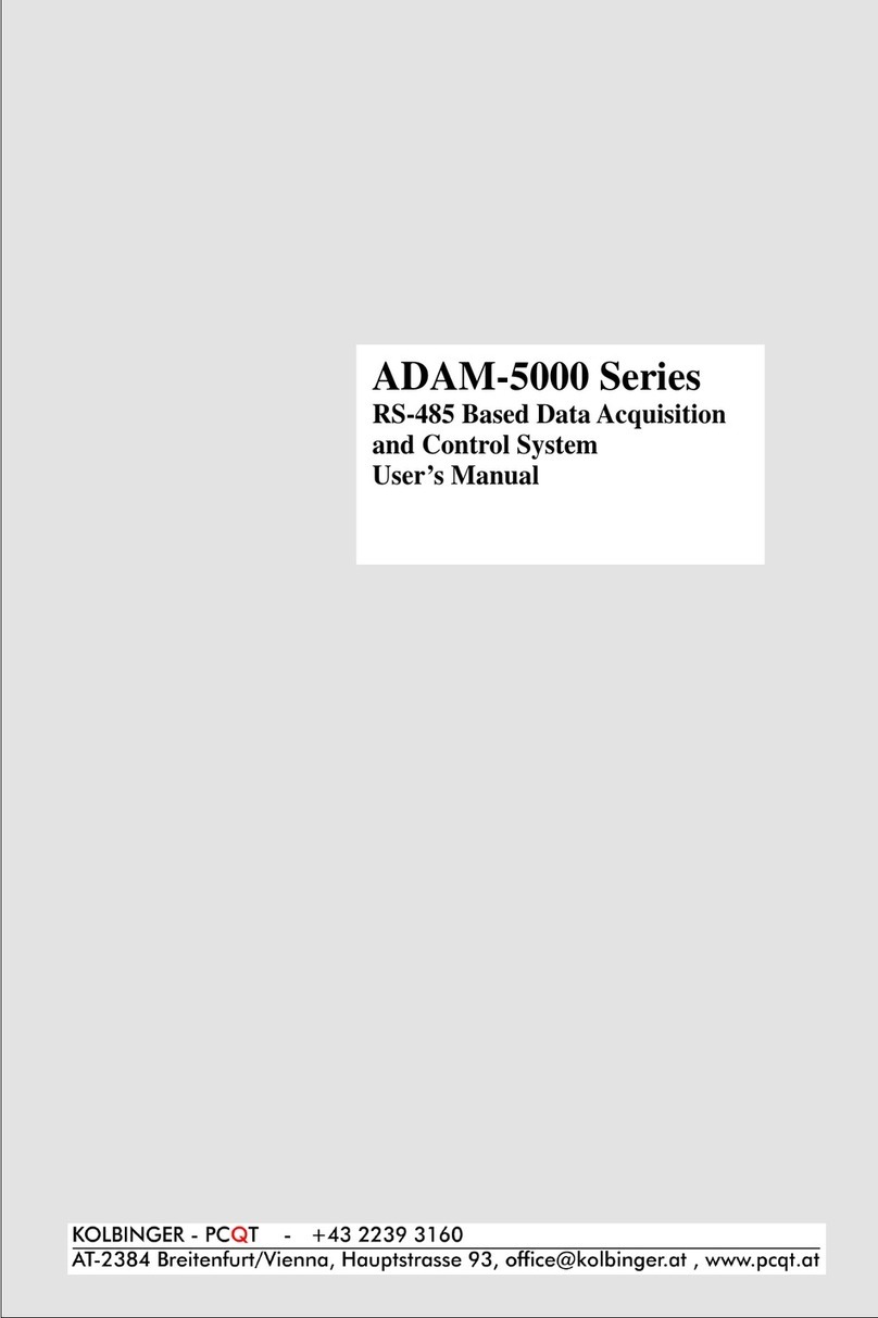 Kolbinger ADAM-5000 Series user manual