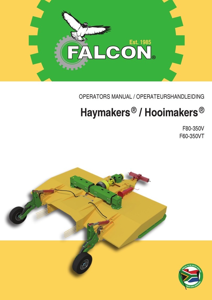 Falcon Haymakers Hooimakers F80-350V Operator's manual