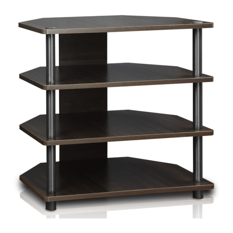 Furinno TNT 3-Tier Petite TV Stand 15093 Guide