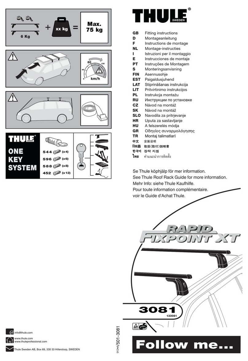 Thule RAPID FIXPOINT XT 3081 Fitting instructions