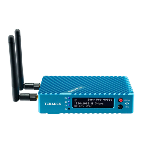 Teradek SERVPRO User manual