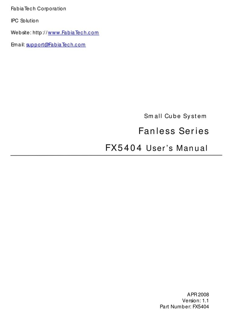 FabiaTech Fanless Series user manual