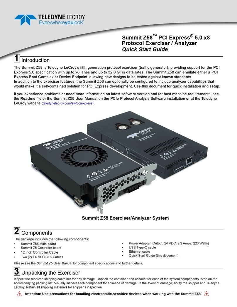 Teledyne Lecroy Summit Z58 quick start guide Teledyne Lecroy Summit Z58 quick start guide