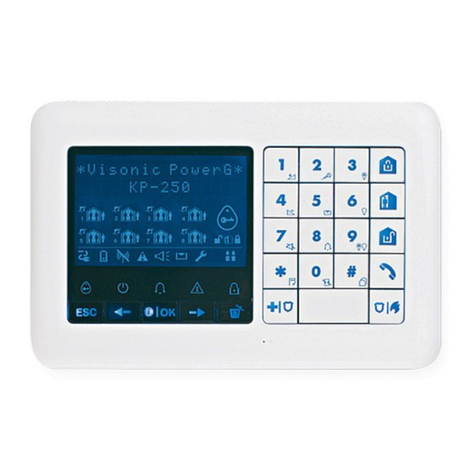 Visonic KP-250 PG2 Assembly instructions