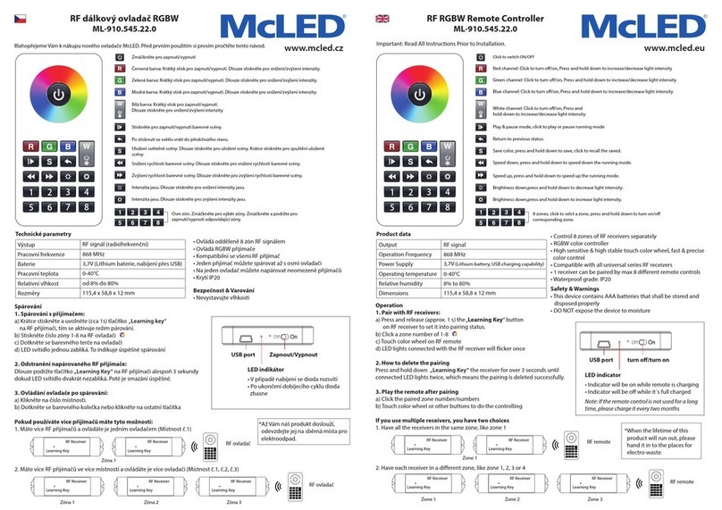 McLED ML-910.545.22.0 User manual