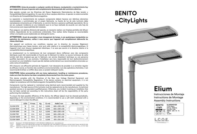 BENITO Elium Assembly instructions