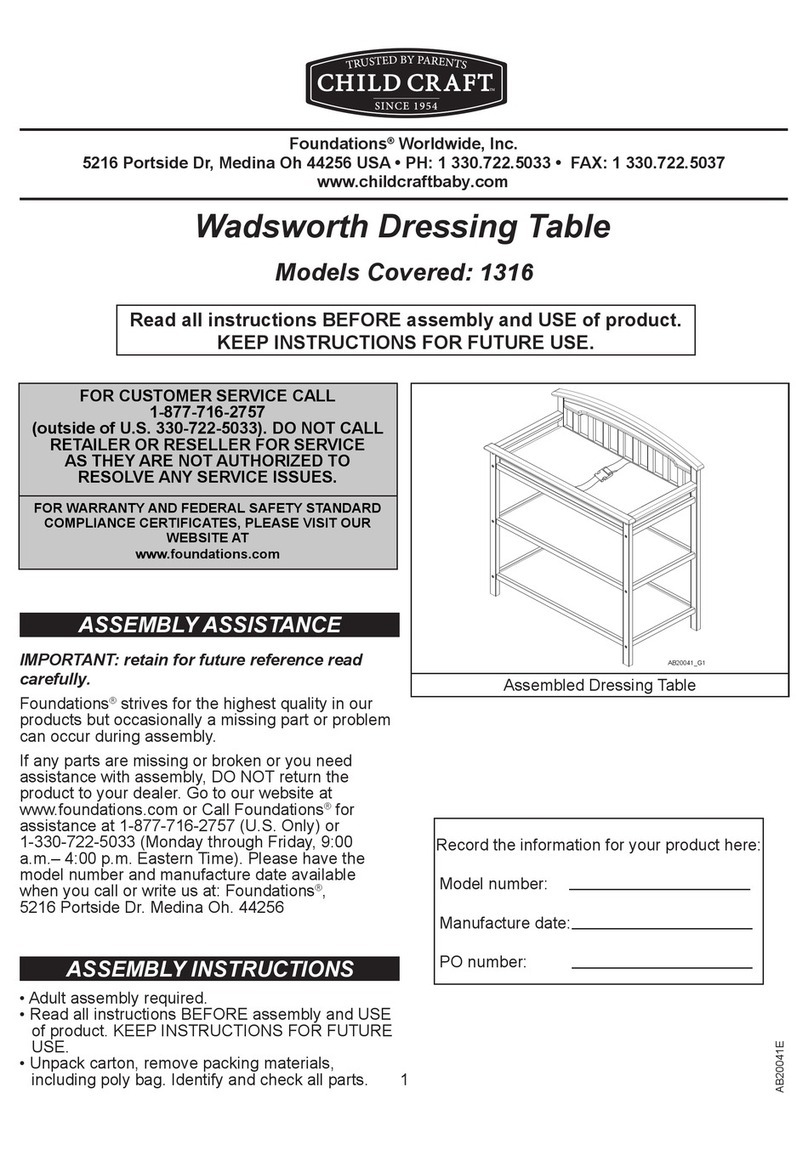 Child Craft Wadsworth 1316 instructions for future use Child Craft Wadsworth 1316 instructions for future use