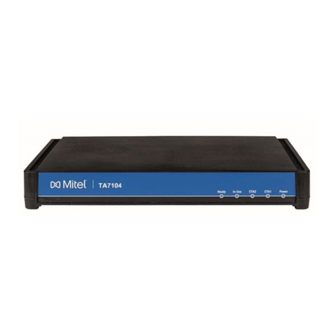 Mitel TA7104 Hardware installation