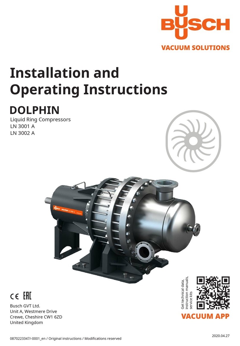 BUSCH DOLPHIN LN 3001 A Installation and operating instructions