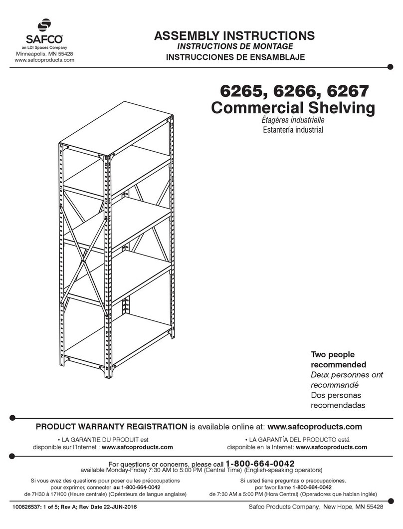 LDI Spaces Safco 6265 User manual