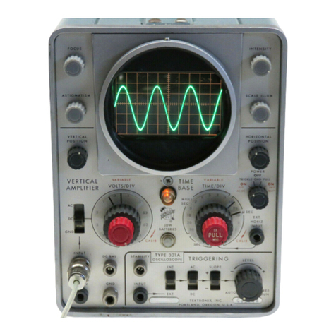 Tektronix 321 A instruction manual
