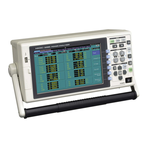 Hioki 3390 User manual
