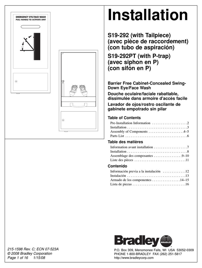 Bradley S19-292 User manual