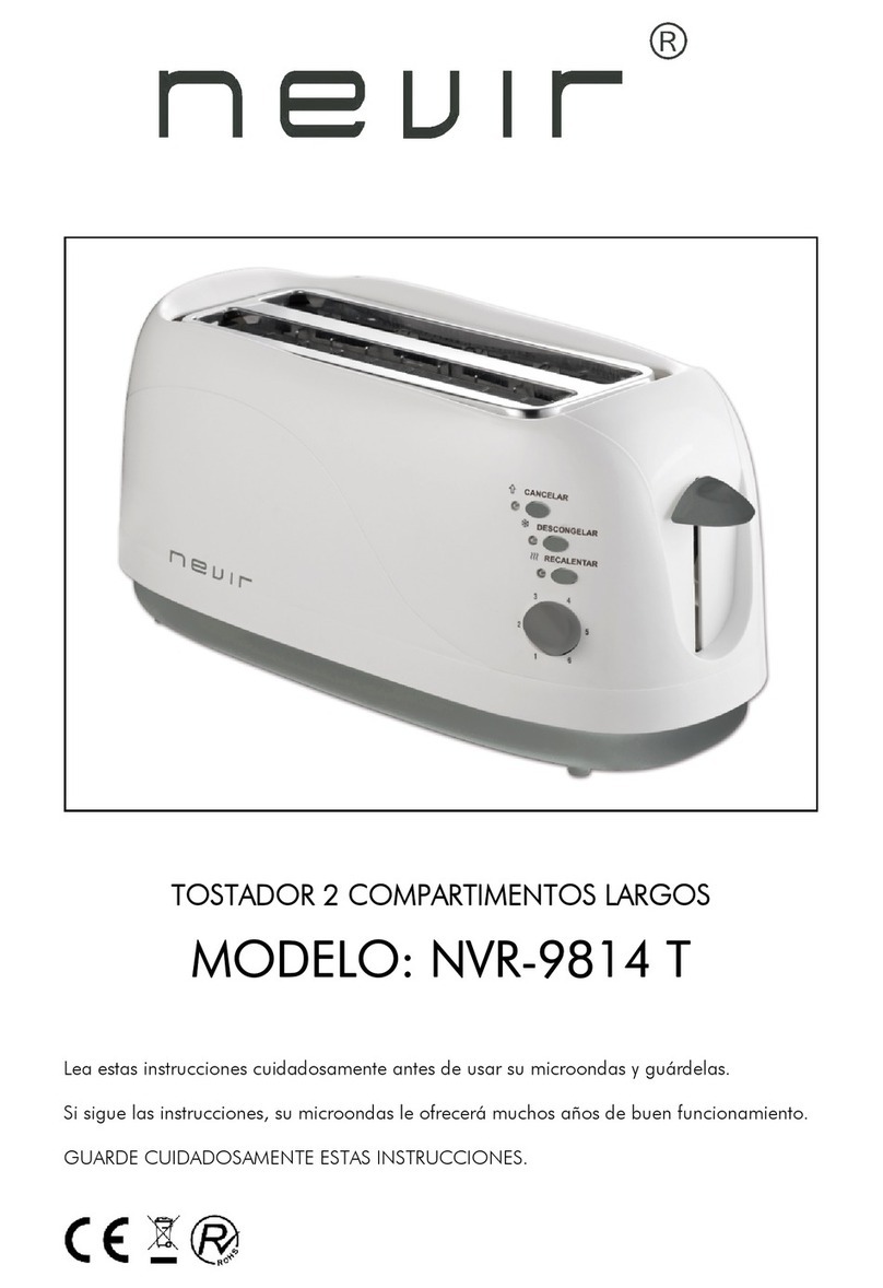 Nevir NVR-9814 T quick start guide