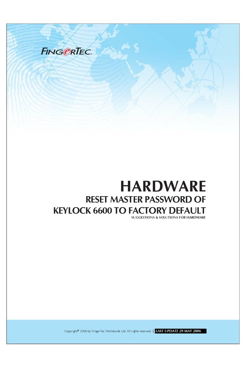 FingerTec KEYLOCK 6600 Guide