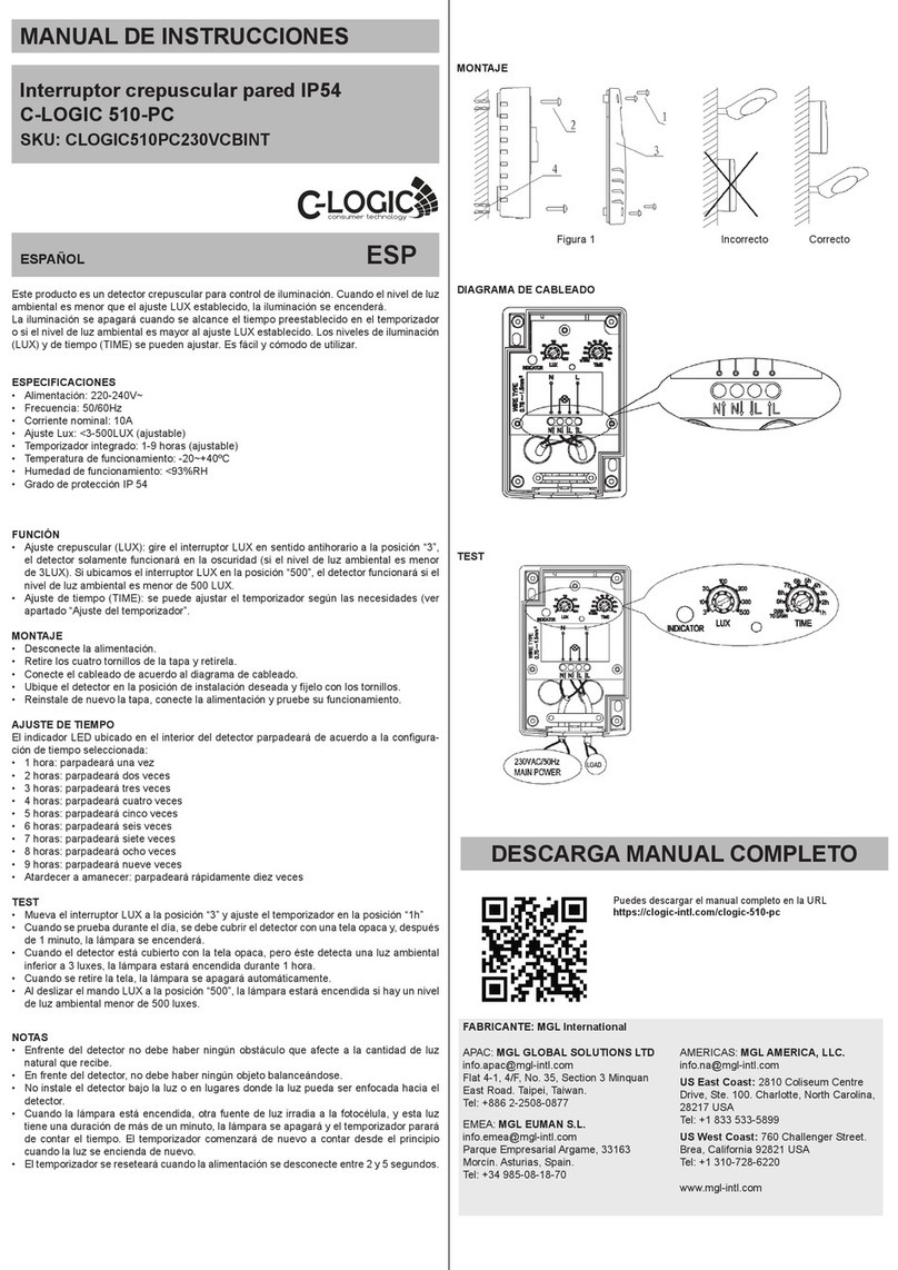 C-LOGIC 510-PC instruction manual