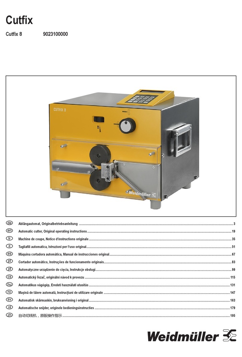 Weidmüller Cutfix 8 Original operating instructions