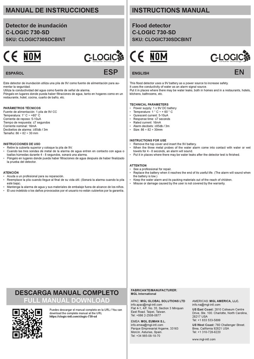 C-LOGIC 730-SD User manual