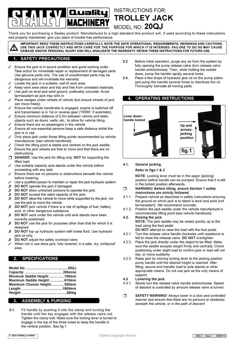 Sealey 20QJ instructions