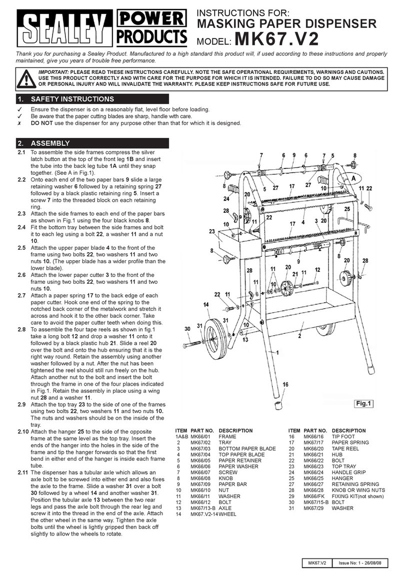 Sealey MK67 User manual