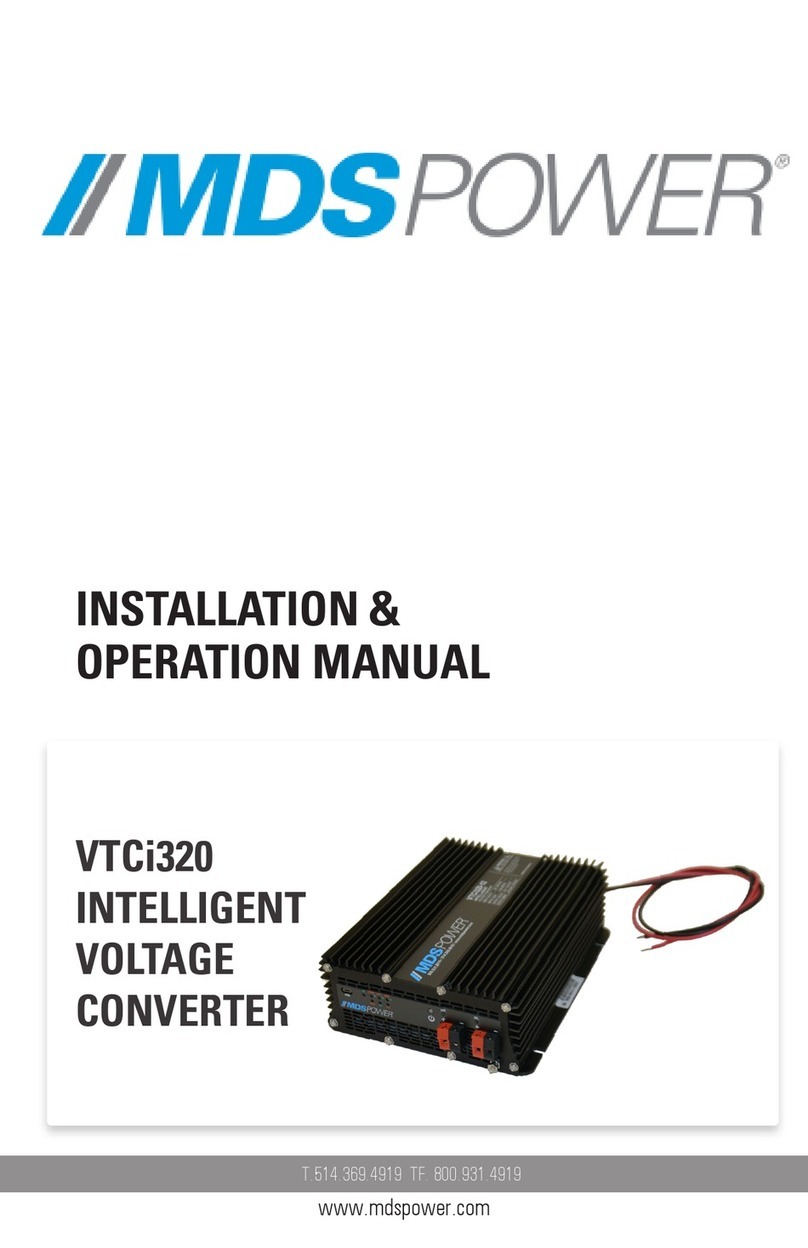 MDS Power VTCi320 Installation and operation manual