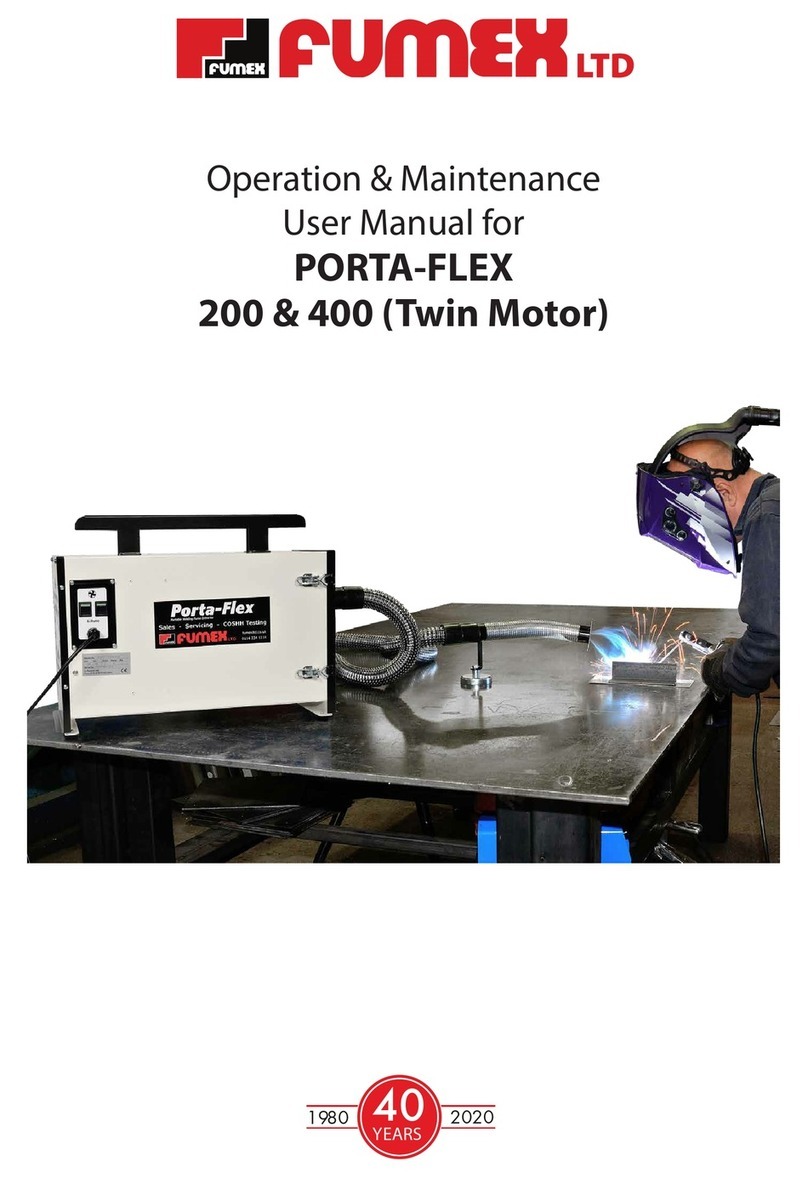 Fumex PORTA-FLEX 200 Operation & Maintenance User Manual