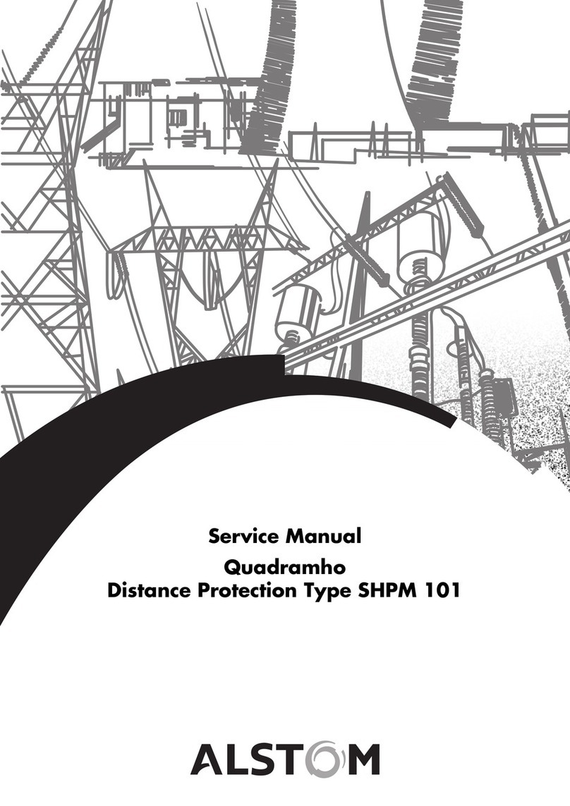 Alstom SHPM 101 User manual