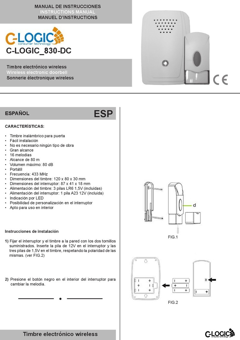 C-LOGIC 830-DC instruction manual