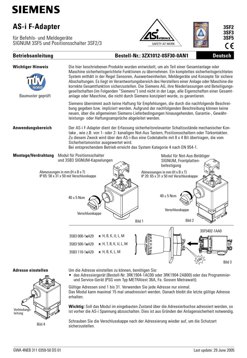 Siemens AS-i F User manual